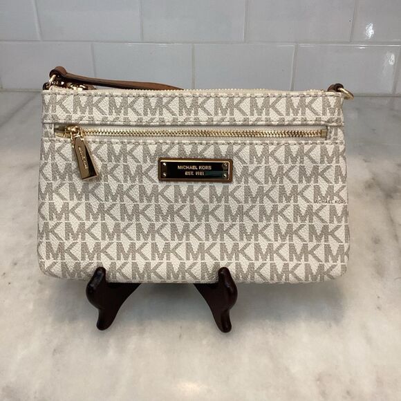 Michael Kors Saffiano Leather Signature Logo Mini Bag - Picture 2 of 16